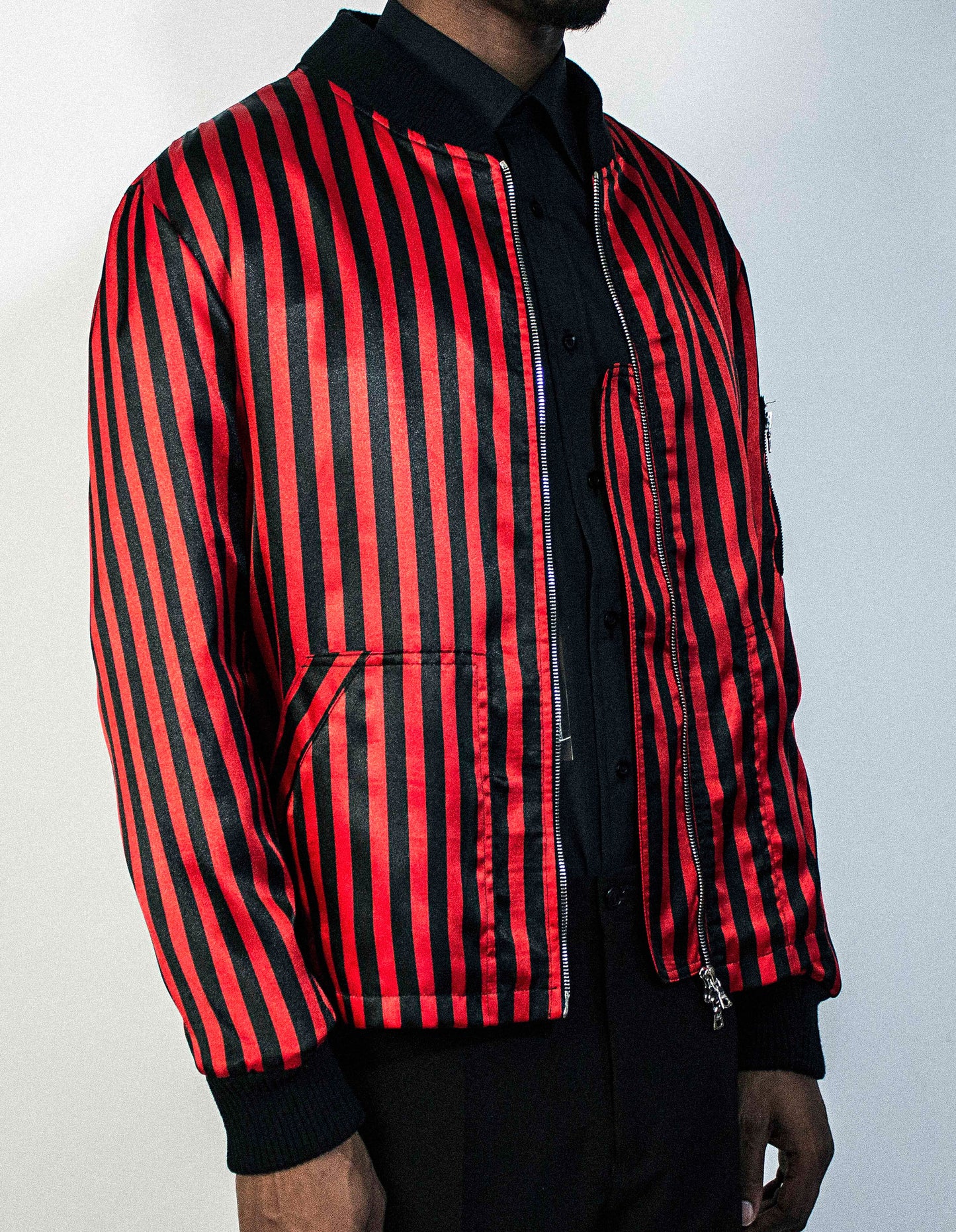 EMPIRE SILK STRIPE JACKET