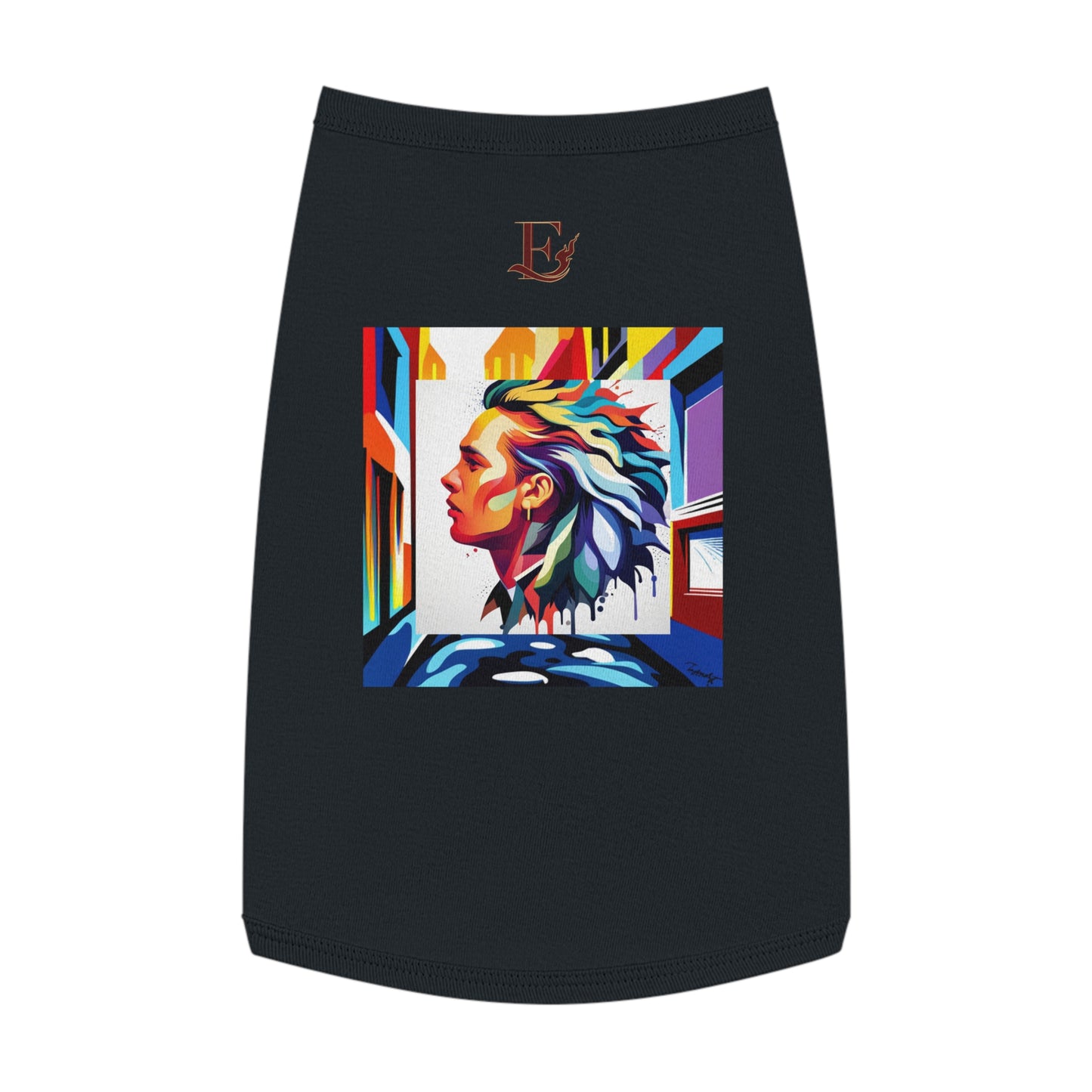 EMPIRE COLLECTION POP ART DOG PULLOVER (BLACK)