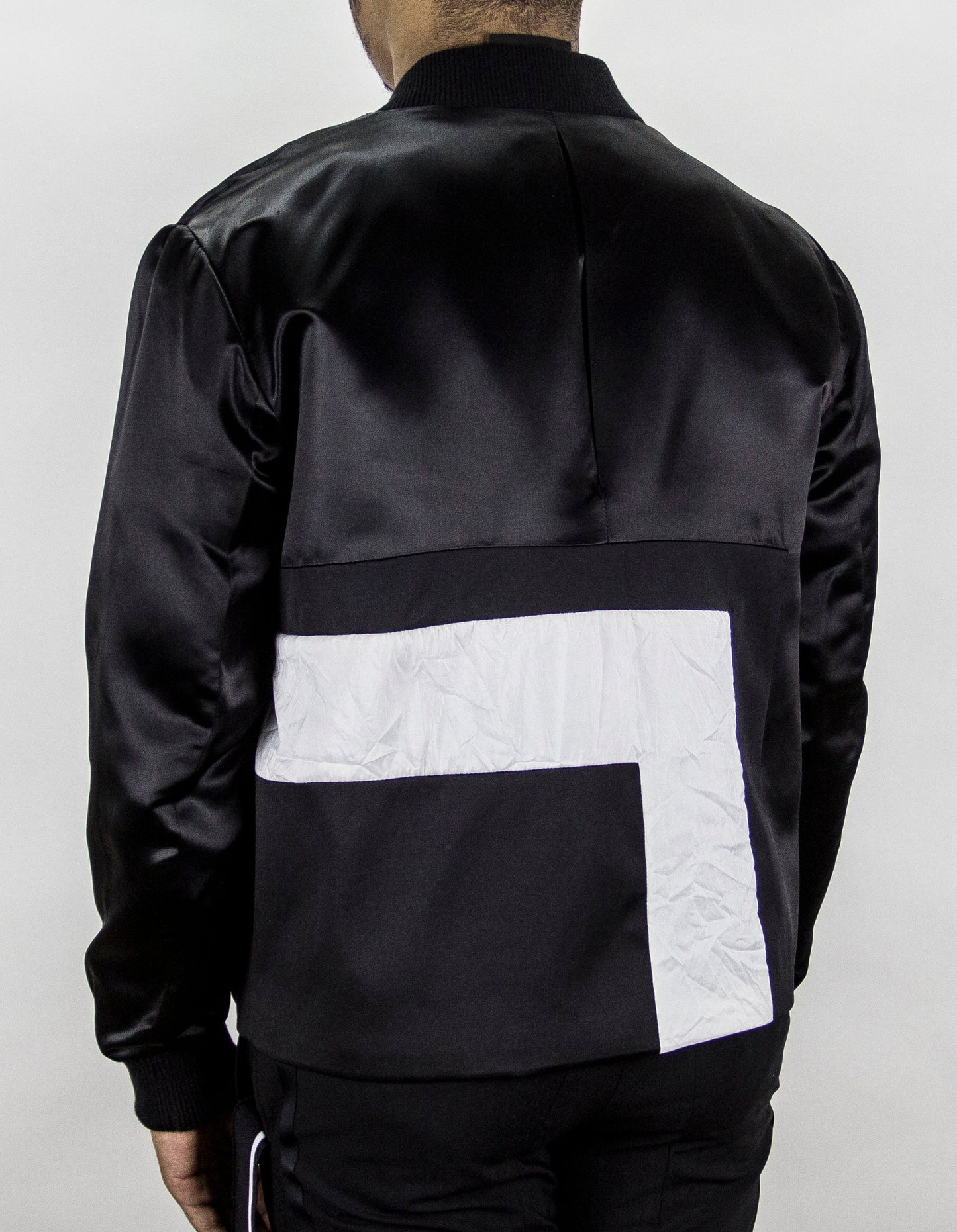 EMPIRE COLLECTION SATIN BOMBER JACKET